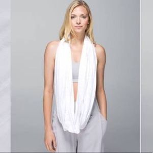 Lululemon white scarf.